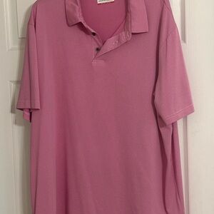Mens Grand Slam Performance Pink Polo Shirt XXL